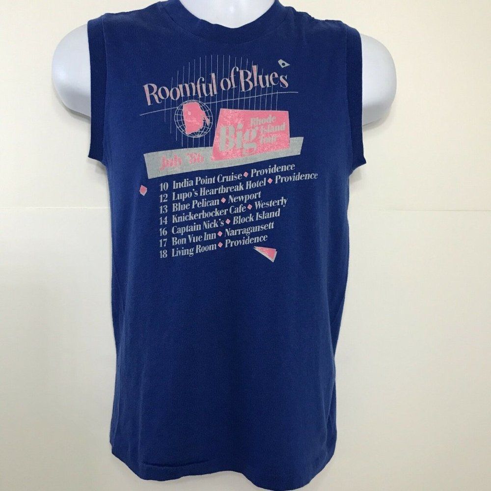 Roomful Of Blues Band Vintage 1986 Rhode Island Concert Shirt Size Medium